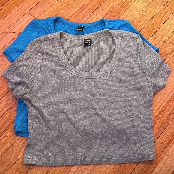 SHEIN Tops - SHEIN 2pc soft stretchy crop